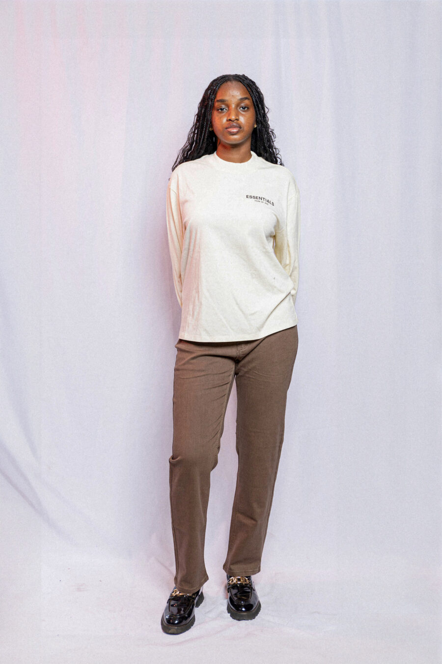 Women's Long-Sleeve Tee and Trousers Set