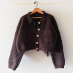 Dark Chocolate Crochet Jacket