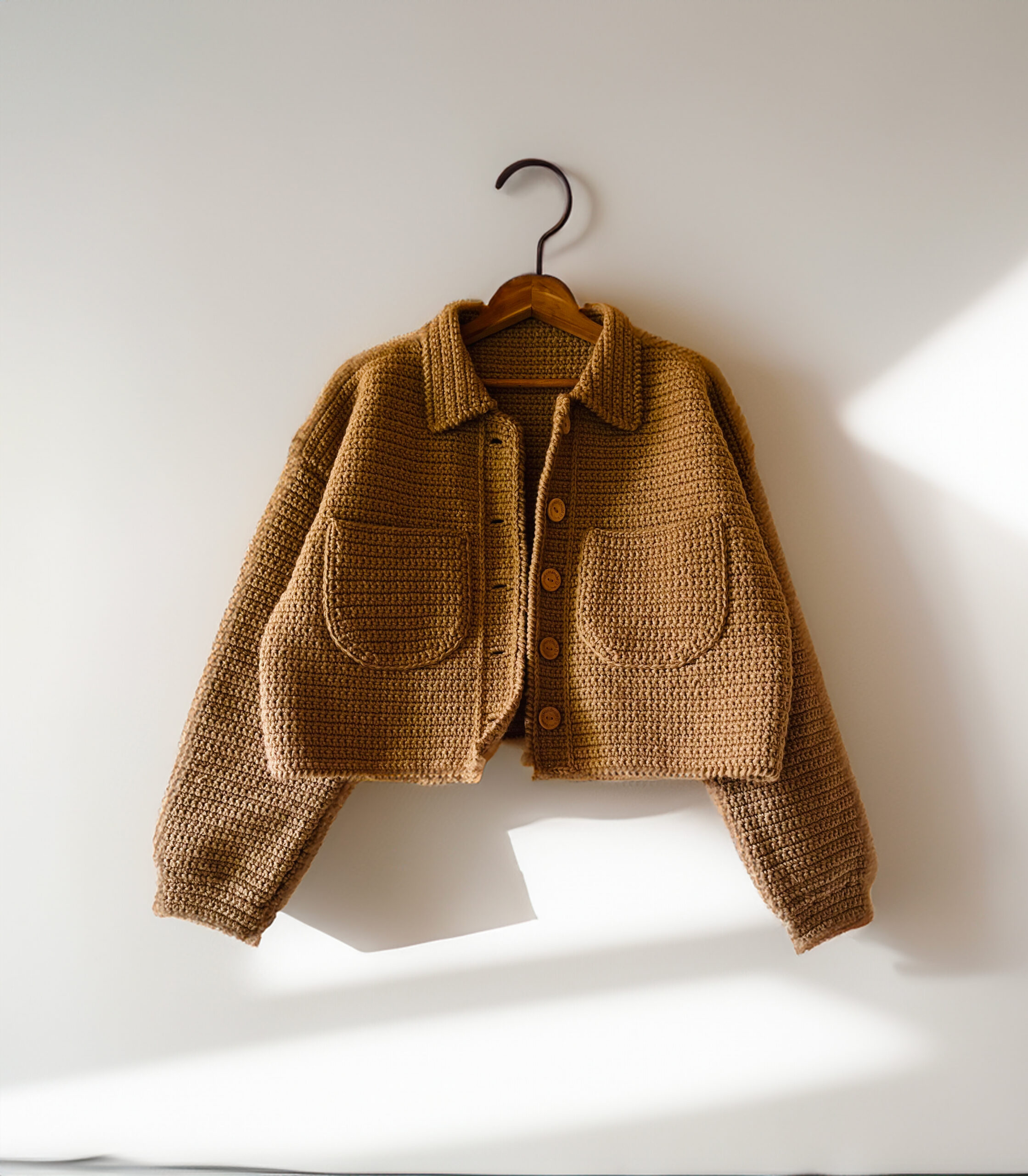 Light Brown Knit Jacket